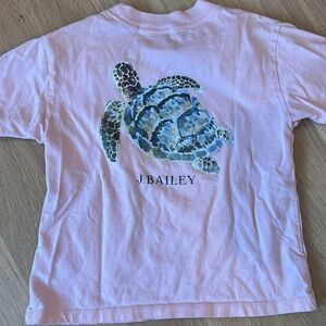 J Bailey Pink Sea Turtle Graphic Kids T-Shirt